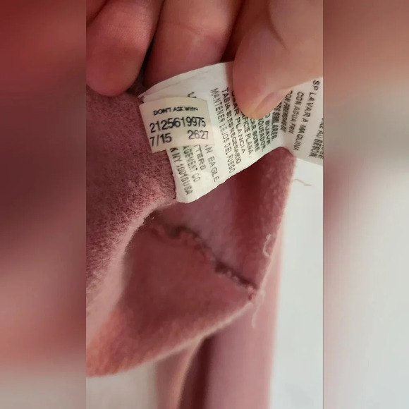 Don't Ask Why Womens Cropped Ruffle Sweatshirt Top One Size Muted Rose Pink - Picture 6 of 8